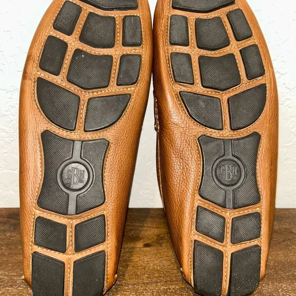 G.H. Bass &amp; Co. Slip On Leather Tassel Driver Loafer Shoes