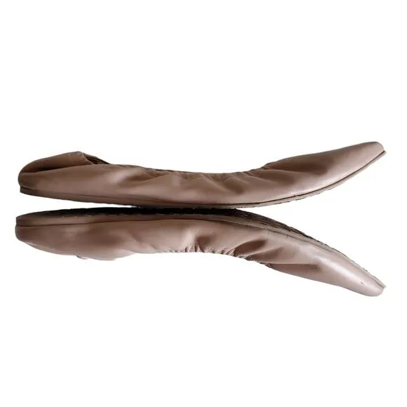 Gianvito Rossi Peach Leather Ballet Flat (EUR 41.5)