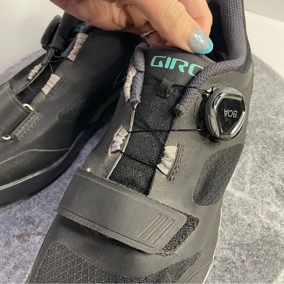 Giro Ventana W Mountain Cycling Shoes 8.5 Black Cord Tie