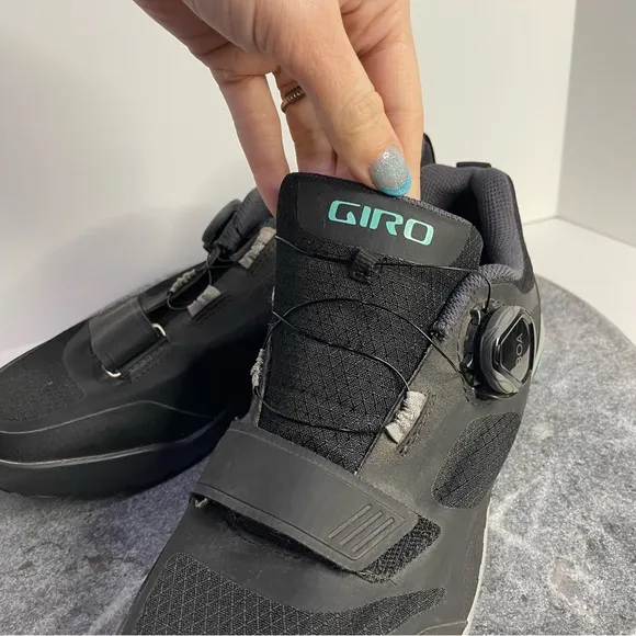 Giro Ventana W Mountain Cycling Shoes 8.5 Black Cord Tie