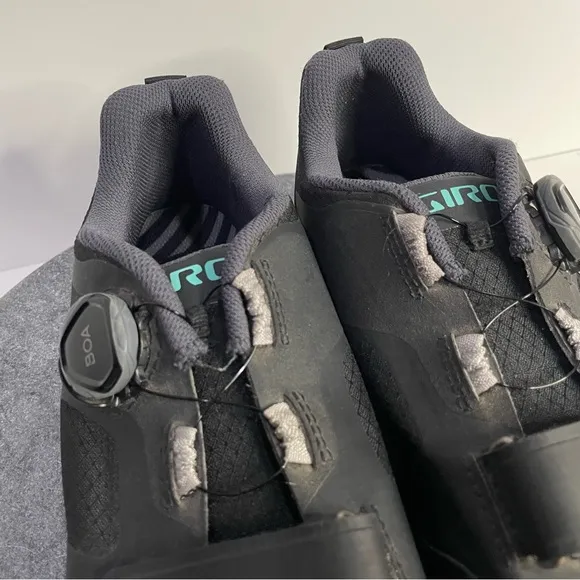 Giro Ventana W Mountain Cycling Shoes 8.5 Black Cord Tie