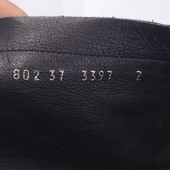 Giuseppe Zanoth Design High Rise Zip Up Flat Boot Womens Size 7 37 Black
