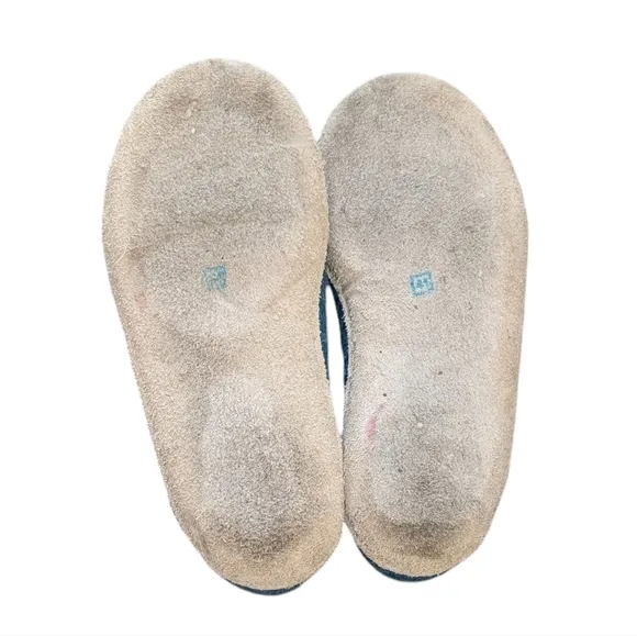 Glerups wool shoe size 41/ 10 leather sole slipper moccasin eco friendly natural