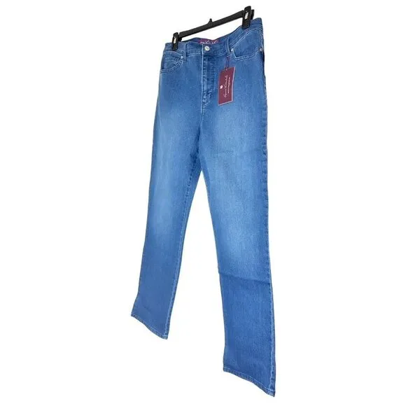 Gloria Vanderbilt Womens Amanda High Rise Med Wash Tapered Leg Jeans Sz 12 NWT