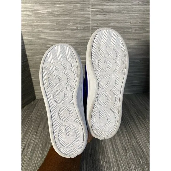 Goats Boy's Combo 573‎ Sneakers Shoes Blue Leather Hook &amp; Loop 12.5 New