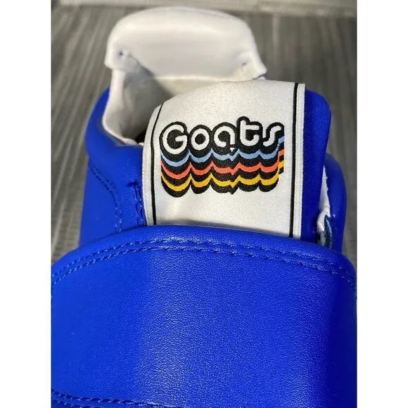 Goats Boy's Combo 573‎ Sneakers Shoes Blue Leather Hook &amp; Loop 12.5 New