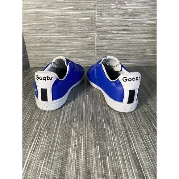 Goats Boy's Combo 573‎ Sneakers Shoes Blue Leather Hook &amp; Loop 12.5 New