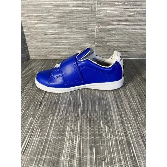 Goats Boy's Combo 573‎ Sneakers Shoes Blue Leather Hook &amp; Loop 12.5 New