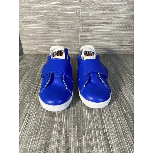 Goats Boy's Combo 573‎ Sneakers Shoes Blue Leather Hook &amp; Loop 12.5 New
