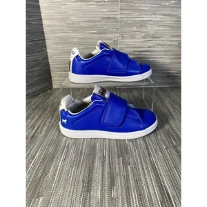 Goats Boy's Combo 573‎ Sneakers Shoes Blue Leather Hook &amp; Loop 12.5 New