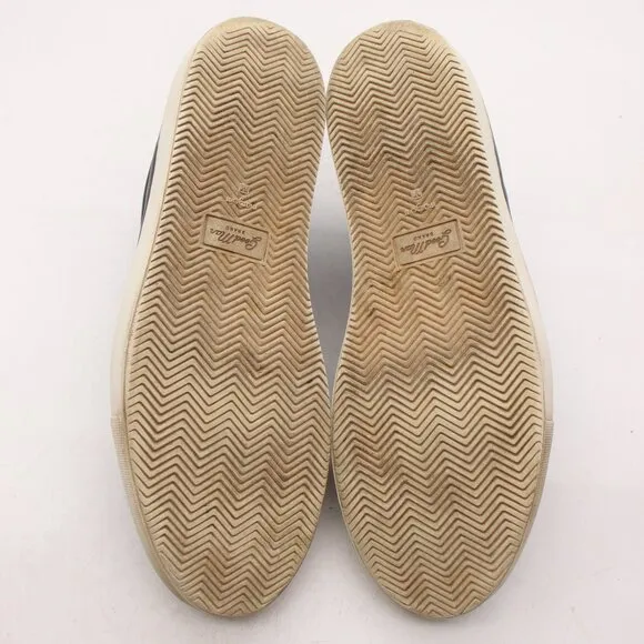 Good Man Brand Men’s Size 12 Navy Blue Leather Casual Shoes Made in Italy