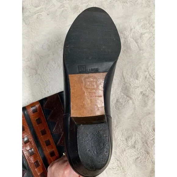 Gorgeous Genuine Leather Cowgirl Boots Made In Portugal Size 5