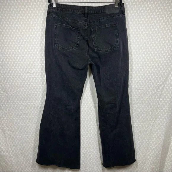 GRLFRND Black The Stella Low Rise Ultra Flare Jeans