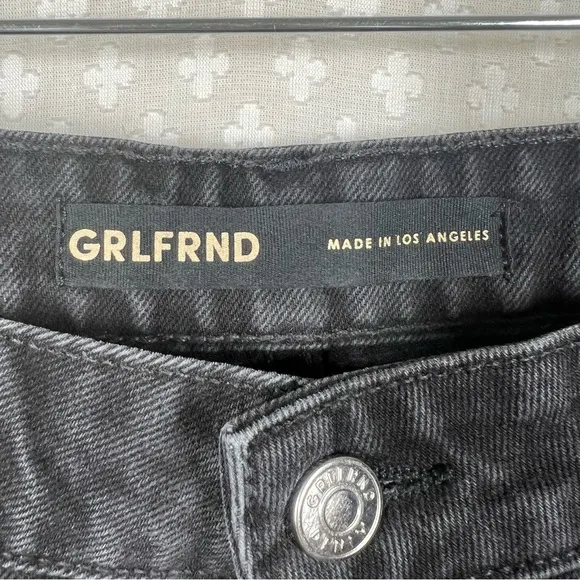 GRLFRND Black The Stella Low Rise Ultra Flare Jeans