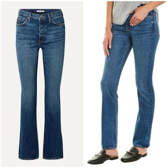 GRLFRND Sunny High-Rise Straight-Leg Jeans