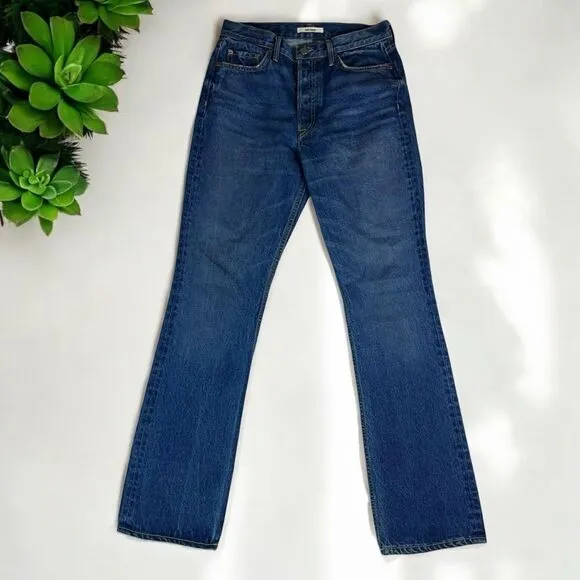 GRLFRND Sunny High-Rise Straight-Leg Jeans