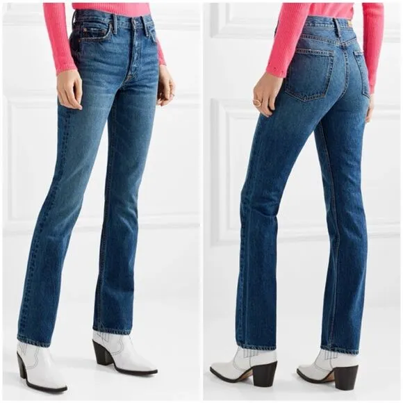 GRLFRND Sunny High-Rise Straight-Leg Jeans