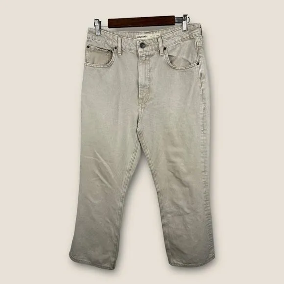 Grlfrnd Womens size 29 High Rise Cropped Bootcut The Melanie Montana