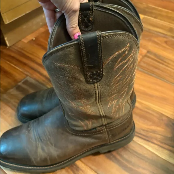 Groundbreaker Wide Square Toe Waterproof Steel Toe Work Boot size 10.5 D
