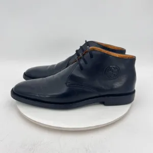 Gucci GG Monogram Embossed Men Size EU 44 E US 10.5 Brown Leather Chukka Boot