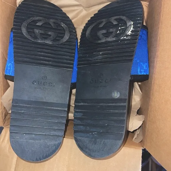 Gucci Off Grid Leather Slides
