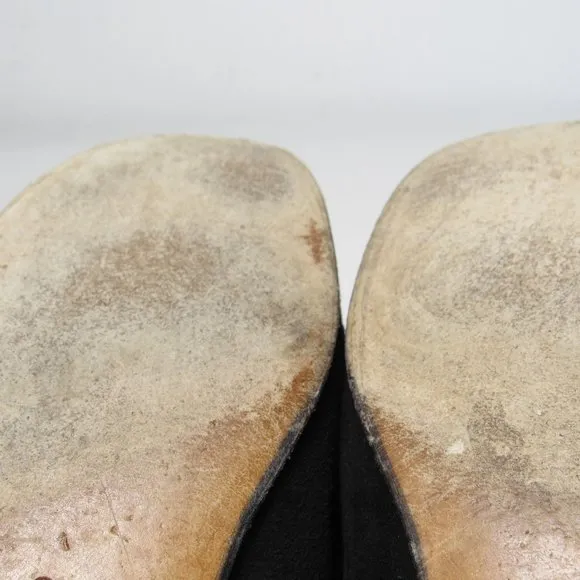 GUCCI Women's Black Suede Leather Flat Loafers 5.5