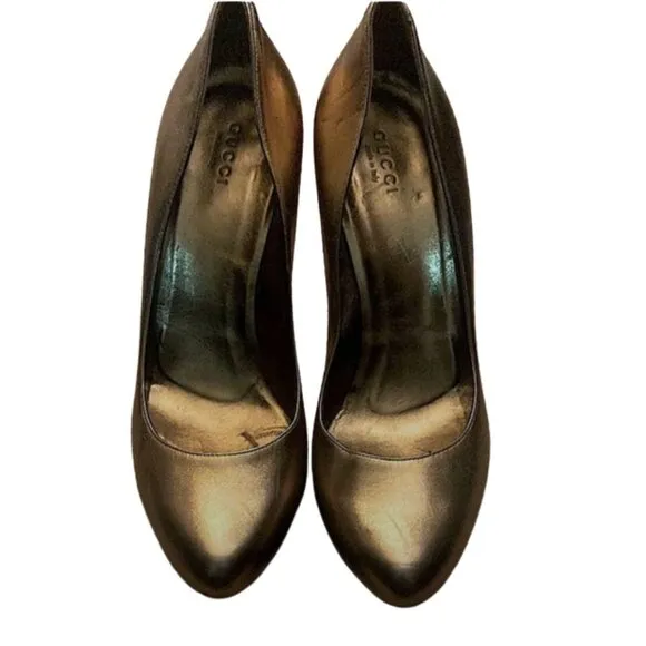 Gucci Women's Bronze Heels