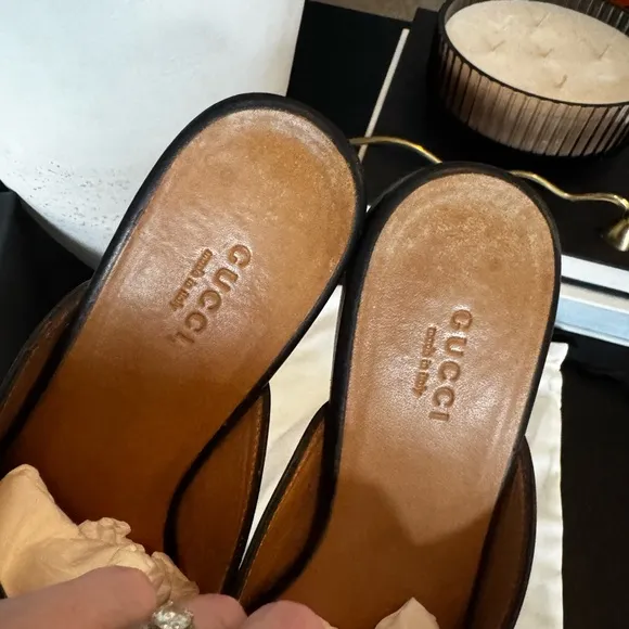 Gucci Women's Princetown Mules 100% Authentic