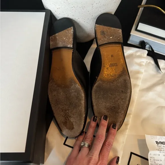 Gucci Women's Princetown Mules 100% Authentic