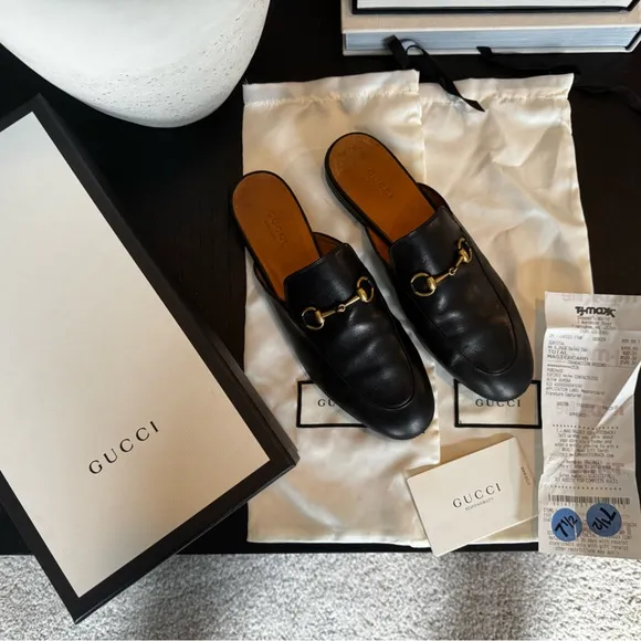 Gucci Women's Princetown Mules 100% Authentic