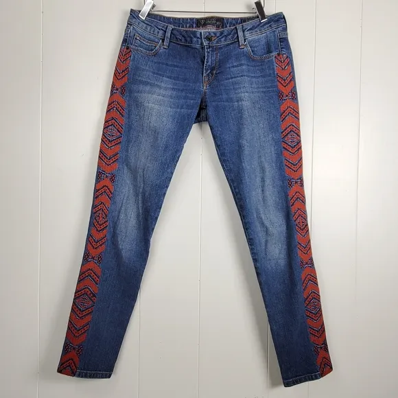 Guess 1981 Beverly- skinny embroidered side jeans Size 29