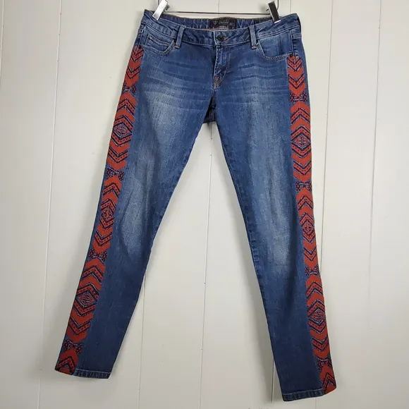 Guess 1981 Beverly- skinny embroidered side jeans Size 29