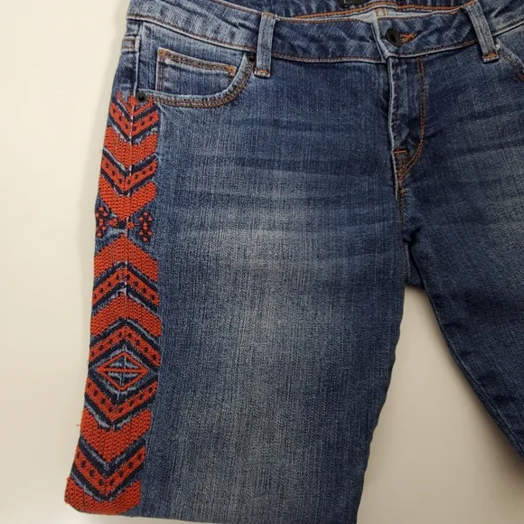 Guess 1981 Beverly- skinny embroidered side jeans Size 29