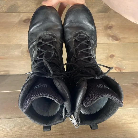 Haix black Eagle mens size 10.5 wide shoes black leather tactical boots