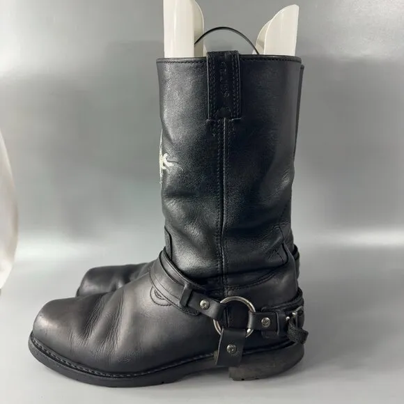 Harley-Davidson Boots: Men's Slip-On Motorcycle Boots, Size USA 10