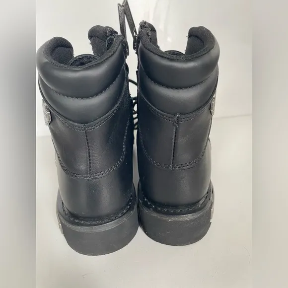 Harley-Davidson electron motorcycle bootsBlack Leather mens 10.5 Rugged Design