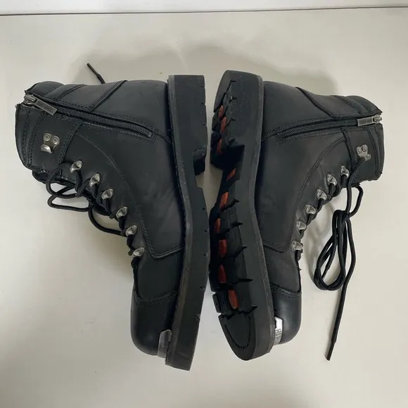 Harley-Davidson electron motorcycle bootsBlack Leather mens 10.5 Rugged Design