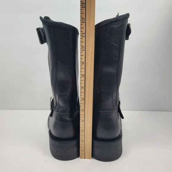 Harley-Davidson Mega Conductor Men's Black Leather Motorcycle Boots US Size 8.5