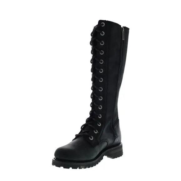 Harley-Davidson Womens Lornell 14&quot; Lace Black Boots (NWT)