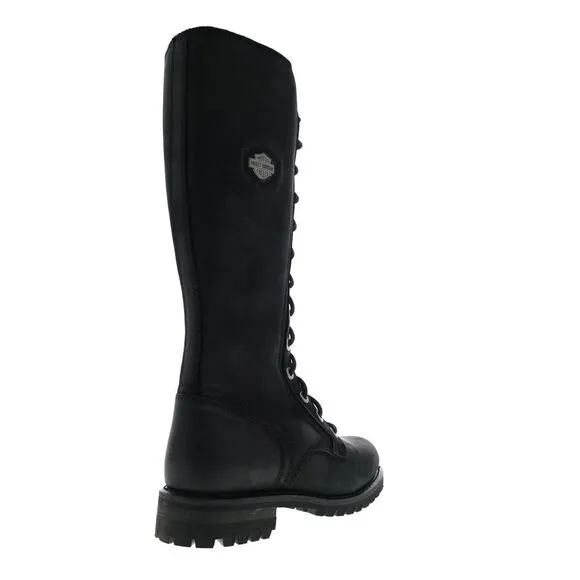 Harley-Davidson Womens Lornell 14&quot; Lace Black Boots (NWT)