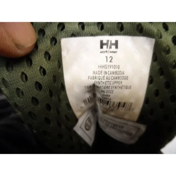 HELLY HANSEN Men's Alum Toe CP Mid-Cut Work Boots HHS191010 Black/Camo Size 12M