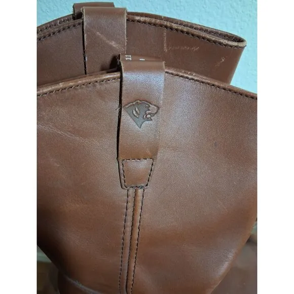 Herman Survivors Leather Boots Seminole Work Western Cowboy Brown Men's Size 8