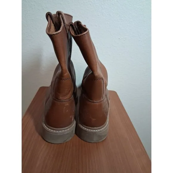 Herman Survivors Leather Boots Seminole Work Western Cowboy Brown Men's Size 8