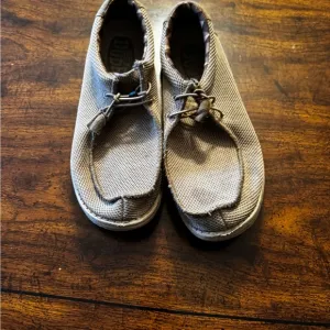 Hey Dude Tan Athletic Slip-On Shoes with Suede Finish