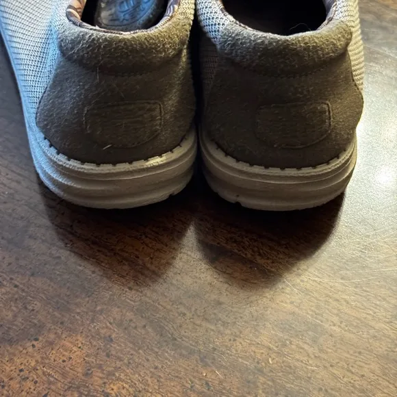 Hey Dude Tan Athletic Slip-On Shoes with Suede Finish
