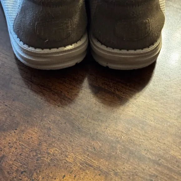 Hey Dude Tan Athletic Slip-On Shoes with Suede Finish