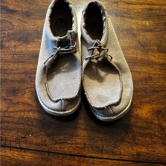 Hey Dude Tan Athletic Slip-On Shoes with Suede Finish
