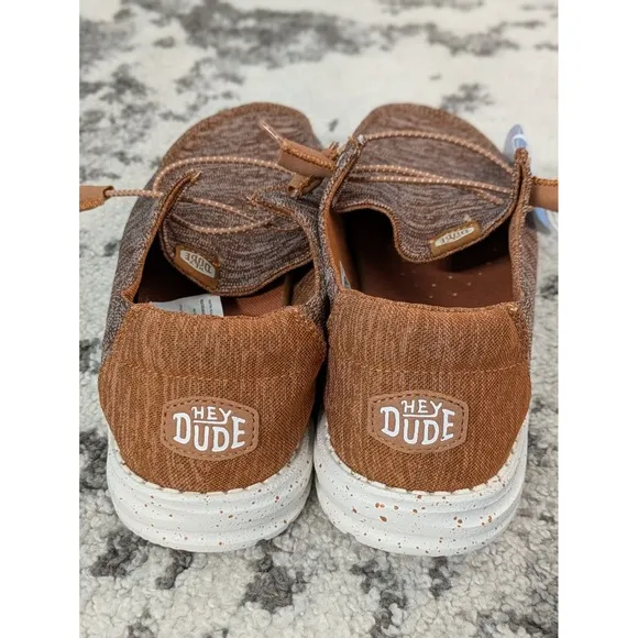 Hey Dude Women's Wendy Sport Mesh Brown Slip On Shoes US Size 10