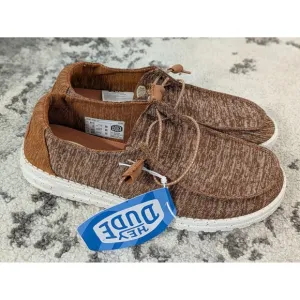 Hey Dude Women's Wendy Sport Mesh Brown Slip On Shoes US Size 10