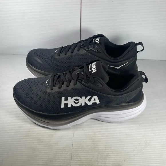 Hoka Bondi 8 - Black Running Shoes